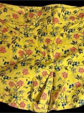 Loft Yellow Floral Summer Shorts